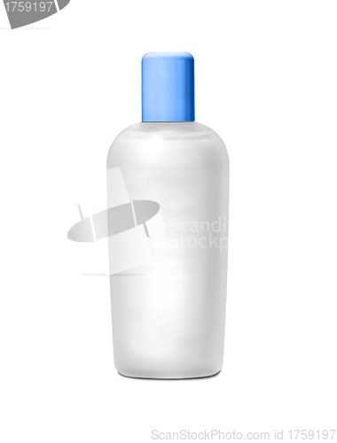 Image of Shampoo bottle isolated on white background