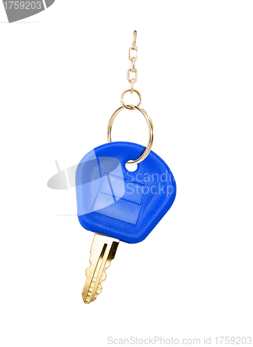 Image of blue key