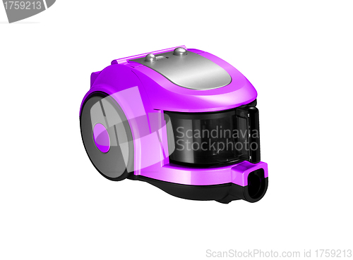 Image of Modern violet vacuum cleaner isolated