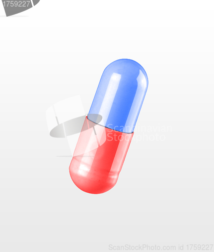 Image of pill isolated on white