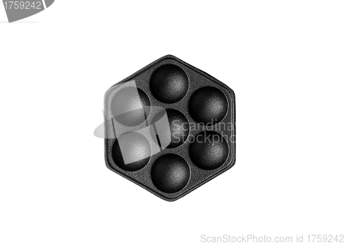 Image of muffin pan isolated