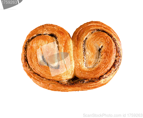 Image of Homemade cream roll isolated