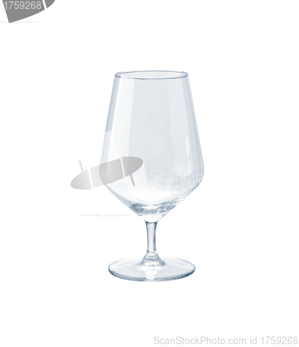 Image of Empty wineglass isolated