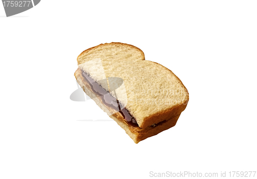 Image of Bread with chocolate cream