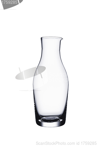 Image of wine jug isolated on white background.
