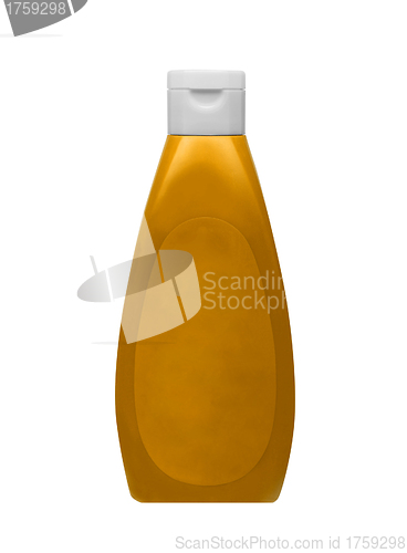 Image of mustard bottle isolated