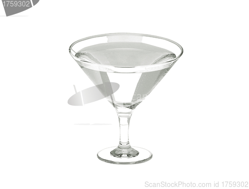 Image of glass with martini drink