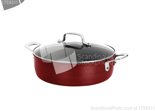 Image of red Pot isolated on white