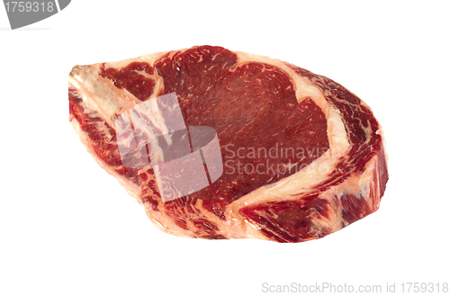 Image of Raw meat isolated on the white