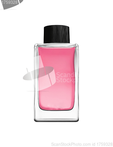 Image of Botle of perfume isolated on white