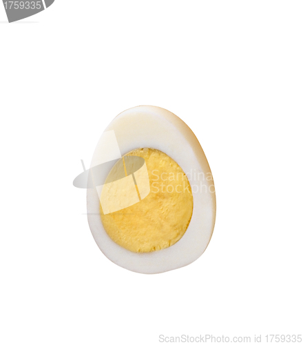 Image of Half of a hard-boiled egg
