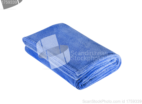 Image of blue bathing towel
