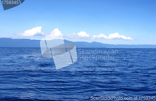Image of Blue sky and sea