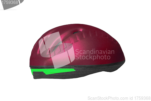 Image of Bike helmet isolated