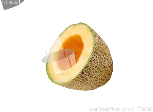Image of cantaloupe melon isolated