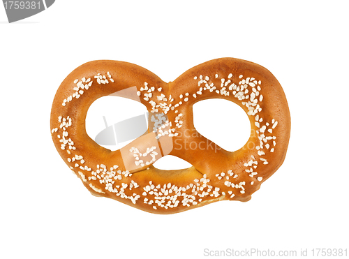 Image of bun with sweet sesame seeds isolated