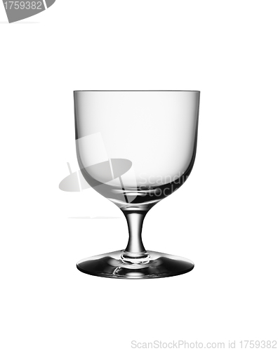 Image of Empty glass of white wine