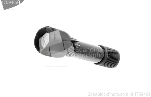 Image of Black mini flashlights isolated