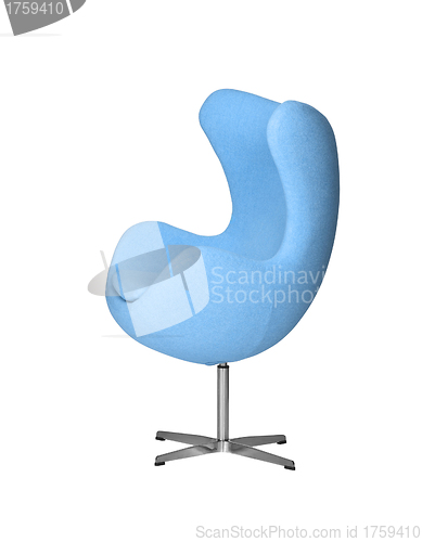 Image of Isolated Soft blue Stylish Chair