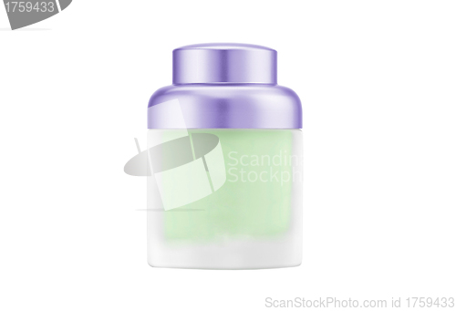 Image of Cosmetics cream bottle with a white background