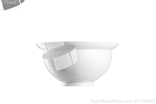 Image of White bowl isolated