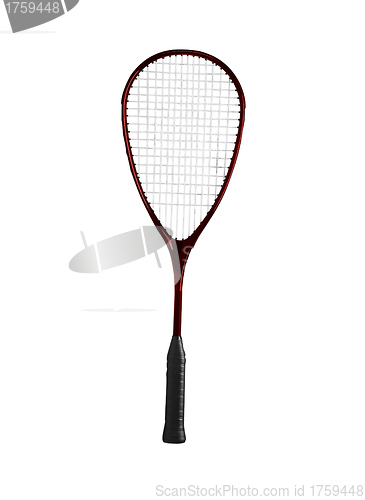 Image of Badminton racket on a white background
