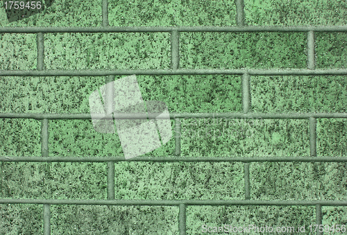 Image of Green brick wall