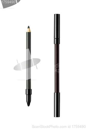 Image of Close up of black eyeliner and pencil