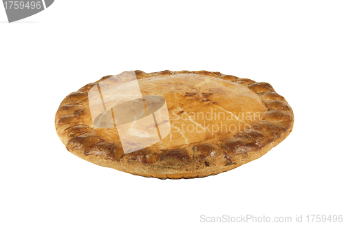 Image of Apple Pie On White Background