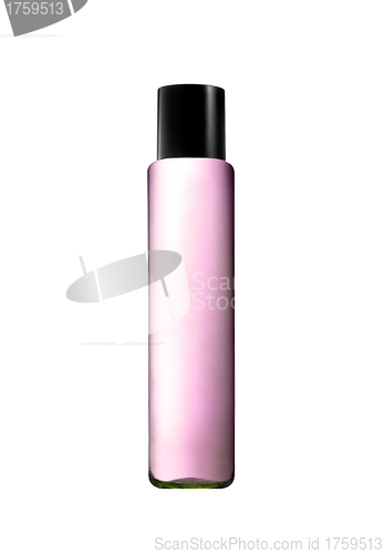 Image of Pink parfume bottle isolated