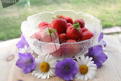 Image of Swedish Midsummer dessert - strawberries