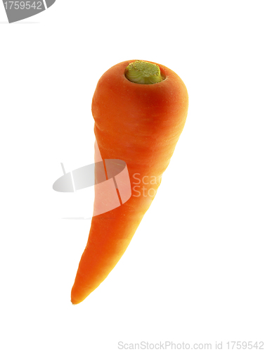 Image of fresh carrots isolated on white background