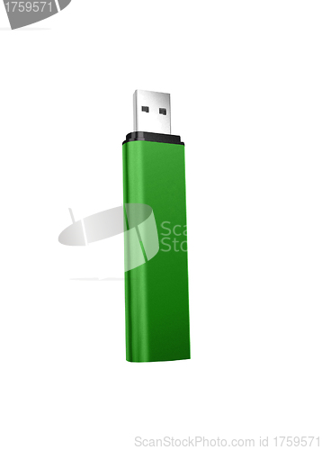 Image of Usb flash drive on the white background