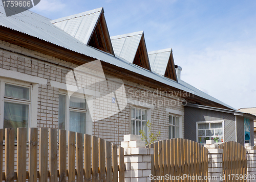 Image of Country house with a galvanized roof