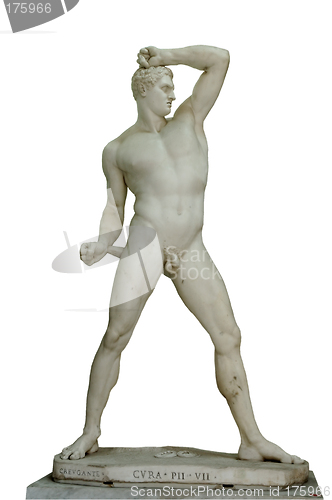 Image of Roman statue, isolated