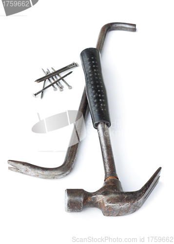 Image of The old hammer and nail puller