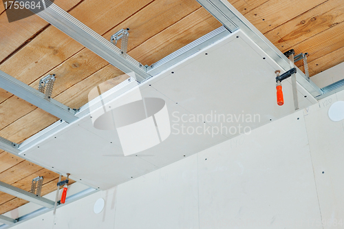Image of Installation of suspended ceiling
