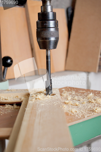 Image of Performed work on the drill press