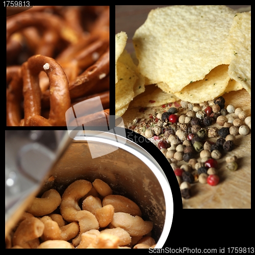 Image of salty snacks picture mix