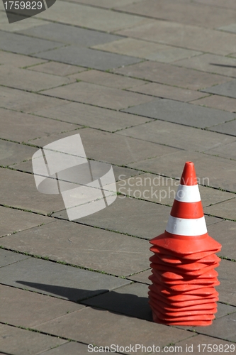 Image of traffic cones