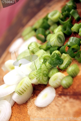 Image of spring onion slices