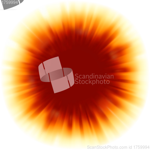 Image of A red color design with a burst. EPS 8