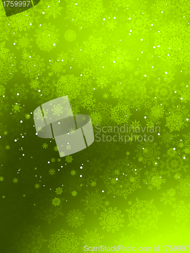 Image of Christmas background with snowflakes. EPS 8