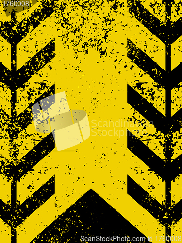 Image of A grungy and worn hazard stripes texture. EPS 8