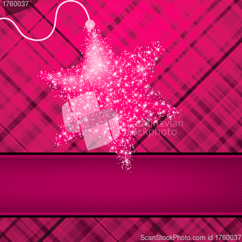 Image of Christmas stars on purple background. EPS 8