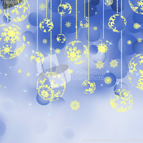 Image of Christmas bokeh background with baubles. EPS 8