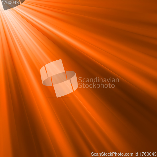 Image of Orange luminous rays. EPS 8