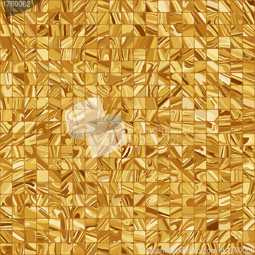 Image of Gold mosaic background. EPS 8