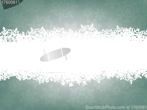 Image of Winter background with snowflakes. EPS 8