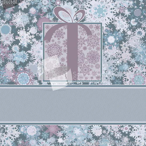 Image of Vintage Christmas card. EPS 8